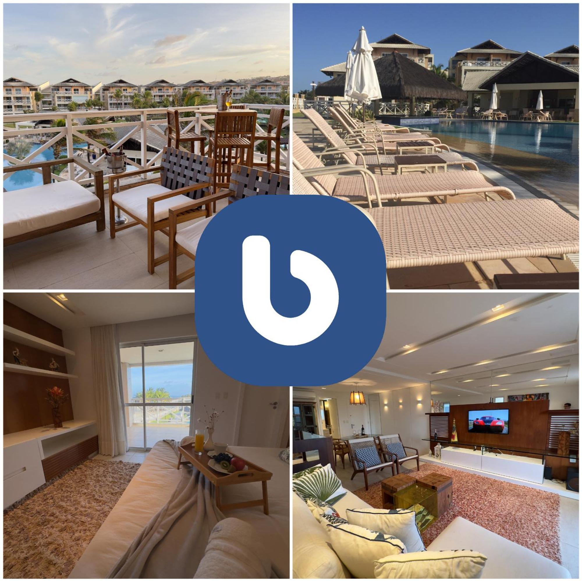 Portamaris - Luxo Duplex , 4 Suites - Pe Na Areia Aquiraz Exteriör bild